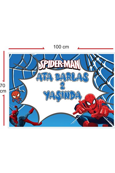 SUFİ DİJİTAL Örümcek Adam Tema Konseptli 70x100 Cm Branda Afiş