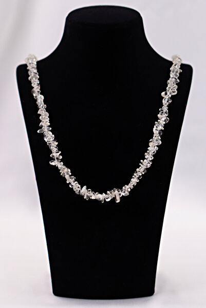 SAURACHI Crystal Quartz Stone Pendant Unshaped Natural Stone Cracked Stone Array