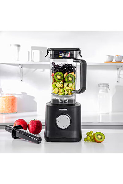 Geepas Professional 2000W Countertop Blender - 2L Unbreakable Jar, Black (GSB...
