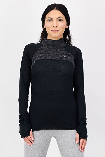 Nike Women Sportswear Fit Long Sleeve Outdoor Top, Black