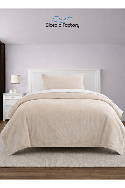 Sleep x Factory 2-Piece Velvet Comforter Set 160x220 cm with Pillowcase – Sof...