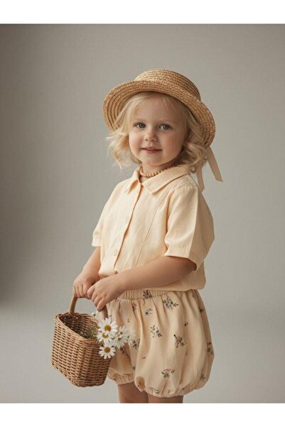 Zekids Baby Girl Floral Patterned Balloon Skirt