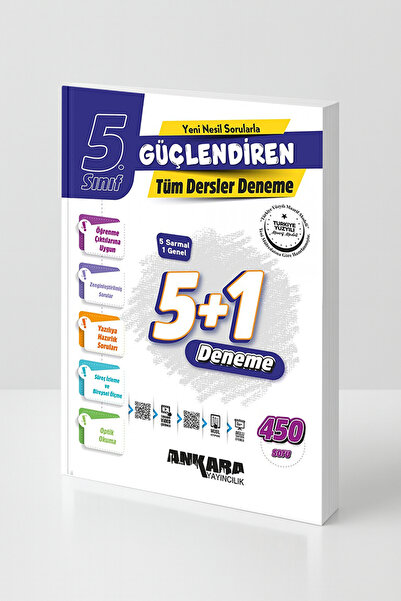 Ankara Yayıncılık 5. Sınıf Tüm Dersler Deneme 5+1 Güçlendiren Yeni Nesil