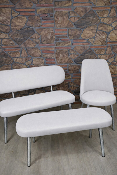 kılıfteks Bench ve Puf Takımı Kılıf Seti - 2 Sandalye, 1 Bench, 1 Puf Örtüsü