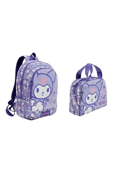 GENC DIJITAL BASKI Kuromi Kindergarten Bag and Lunchbox