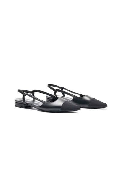 C Paravano C.Paravano Women's Sandals, Pointed Toe, Black, 38 EU