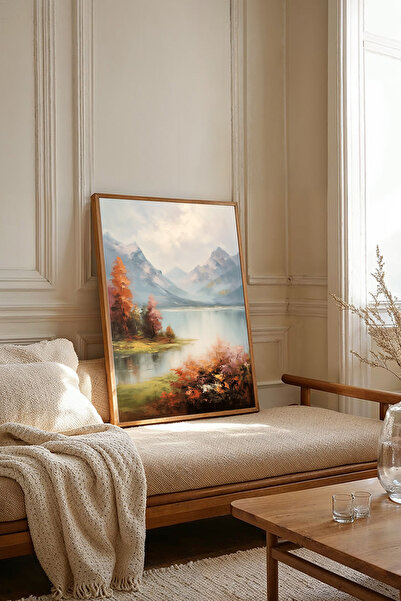 Dekorsiahome Tablou dintr-o singură bucată cu ramă din lemn TK2985