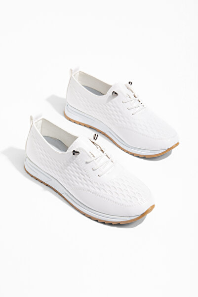 camaiore Women's White Sports Shoes Orthopedic Sole Casual Sneaker