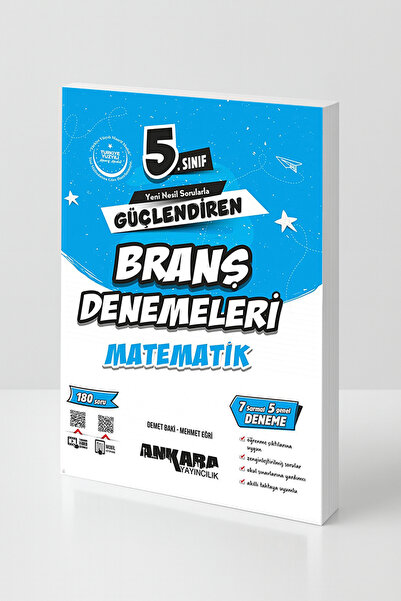 Ankara Yayıncılık 5. Sınıf Matematik Branş Denemeleri Yeni Nesil Sorular 7 De...