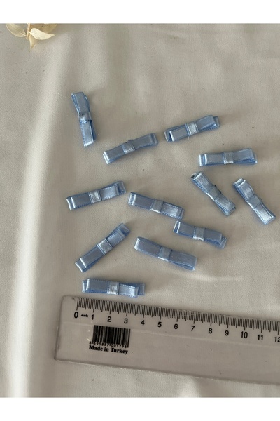 partici dükkanı Mini Ready-Made Bow - Satin Double Layer Bow - Powder Color -...