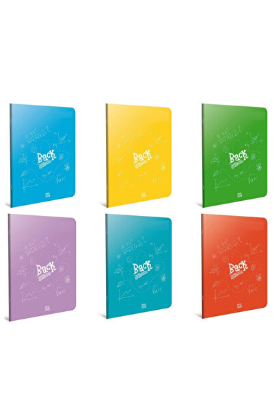 Gıpta Back Wire Stitching Plastic Cover Notebook A4 40 Yp Checkered 4980