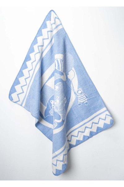 RUKİYE YAVUZ Pamuk Pazen Cotton Winter Baby Blanket, Soft Textured, Warm, Double-Sided Use 95X120 cm