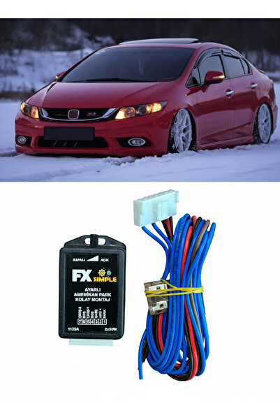 iq elektronik Tek Bağlantı Sinyal + Çamurluk Aktif Amerikan Park Simple Kolay...