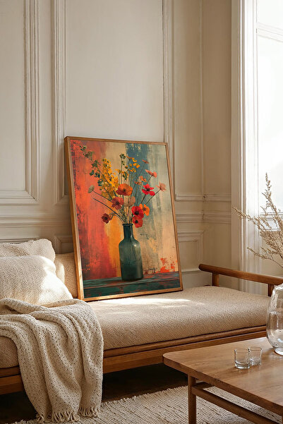 Dekorsiahome Tablou dintr-o singură bucată cu ramă din lemn TK2971