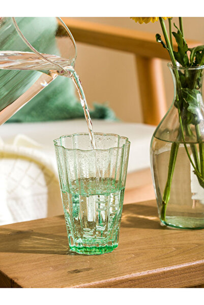 LC Waikiki ESVAB • Modern & Seçkin İşlemeli Cam Su Bardağı 470 ml