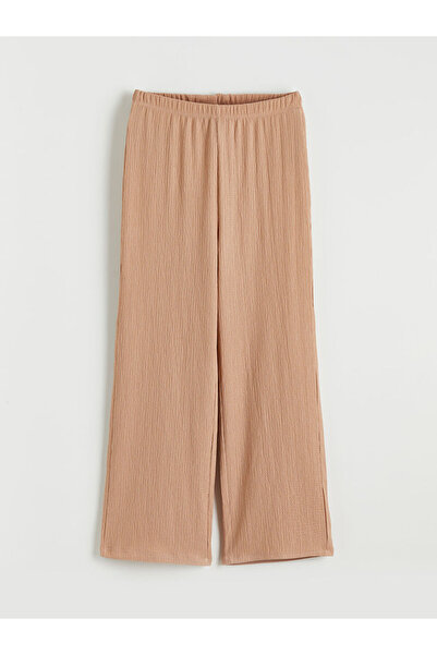 LC Waikiki Rmz Gi̇yi̇m Farkiyla Wide Leg Girls' Pants with Waist Drawstring