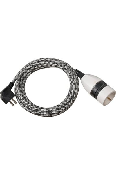 DAMUR Textile Extension Cord with Illuminated Rotary Switch