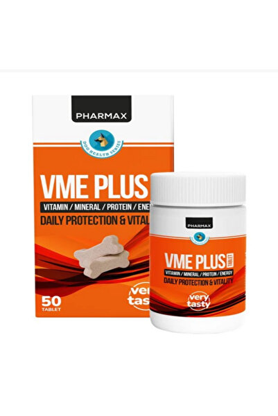 Pharmax VME Plus 50 Tablet - Kedi & Köpek Multivitamin ve Tüy Sağlığı Destekl...