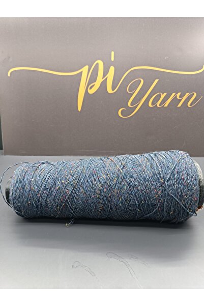 Pİ Yarn Twieetli Bürümcük Dark Blue Hand Knitting Yarn 500Gr