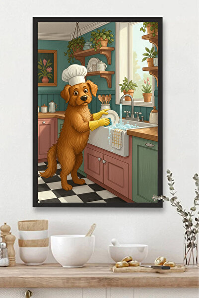 Harika bir ev KUHINJSKI STOL MDF STOL SA UZORAKOM PSA ZA PRANJE POSUĐA ZA KUH...