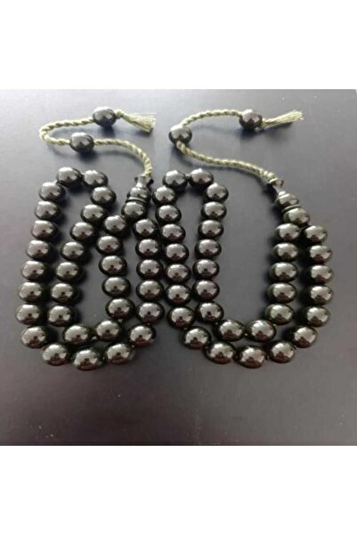 alomran orientals Round sandalwood rosary – warm, uniform black