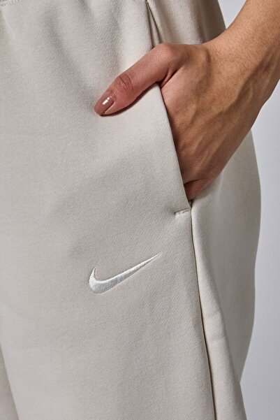 women's fleece pants nike sportswear essential oatmeal