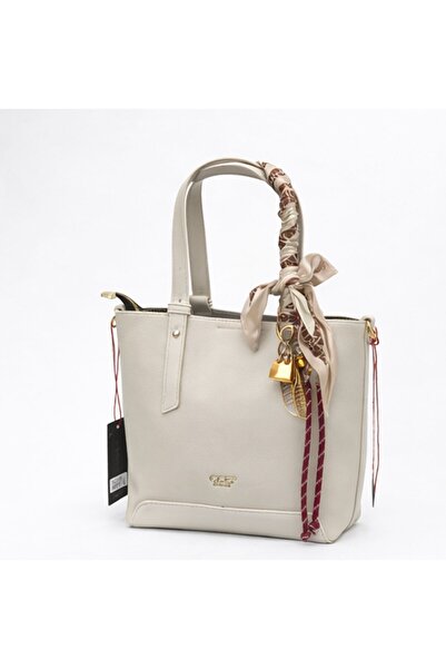 NUR KARACA 18047 Geantă de mână și de umăr pentru femei CCS cu șal și accesor...