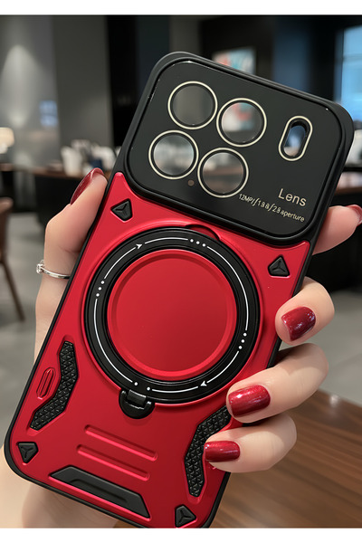 TechTrove 3D Camera Lens Protected Ring Stand Compatible Case for Mi 15