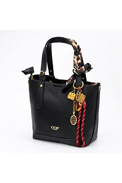 NUR KARACA 18047 Geantă de mână și de umăr pentru femei CCS cu șal și accesor...