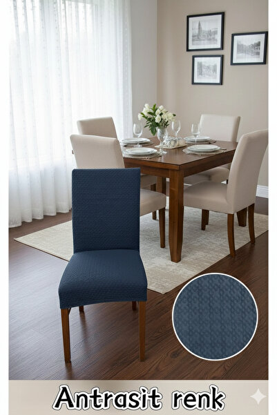 Hazineci Bey Diamond Pattern Chair Cover, Stretchable Elastic, Lycra, Flexibl...