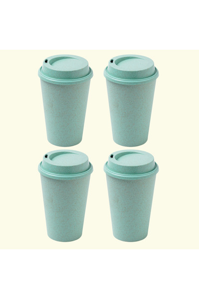 EHA Earth Friendly Sipper Mug with Lid | Made with Rice Husk | Microwave Safe...