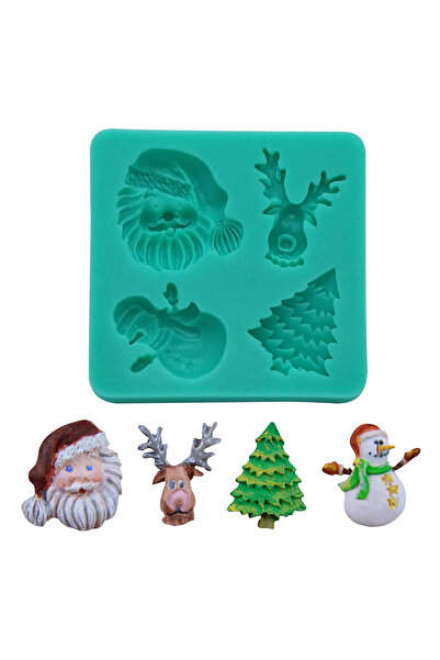 Eminonutoptanci Silicone Christmas Themed (Snowman, Deer, Santa Claus, Pine T...
