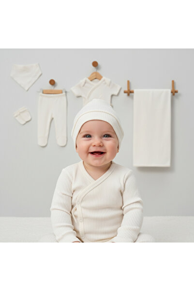 milay's life home collections 100% Cotton 7-Piece Zibin Set for 0-3 Month Bab...