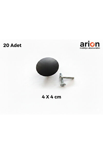 Arion 20 komada luksuznih crnih metalnih ručki za fioke, ormariće, kuhinje, r...