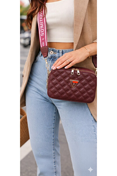 DB Women's Stylish Two-Zipper Faux Leather Shoulder Bag