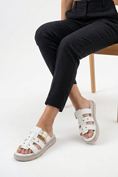 Riccon Women's Slippers 00120411 White