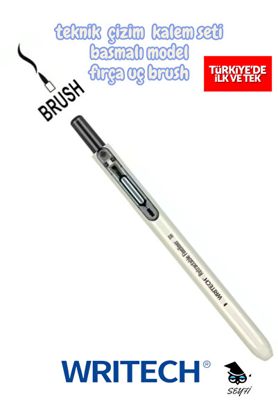 SEYFİKİRTASİYE Technical Drawing Pen Press-Action Model Black Ink First in Tr