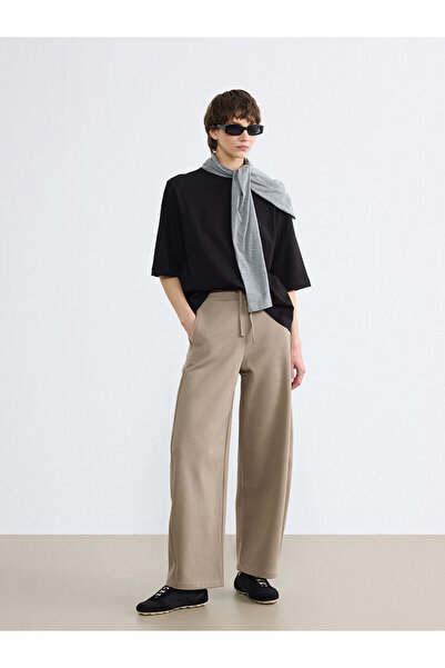 LC Waikiki Γυναικεία χοντρά αθλητικά παντελόνια με ελαστική μέση, ολοκαίνουργ...