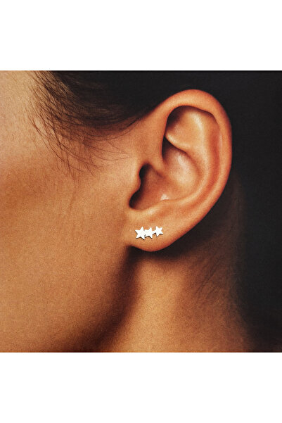 BIJUTERIA NEAGRA 925 Silver Earrings - 3 Stars