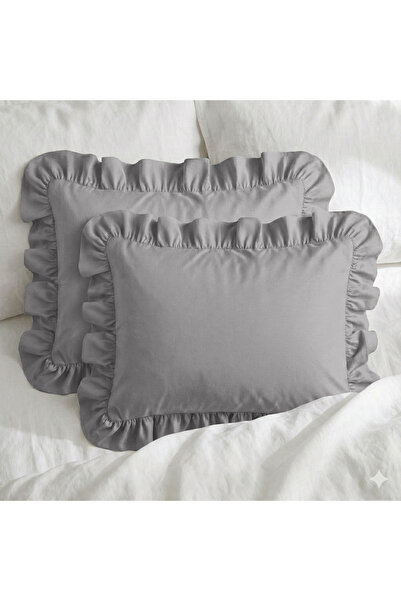 Sabia 100% Cotton 62 Thread Count (155 Tc) Ruffled Pillowcase Set