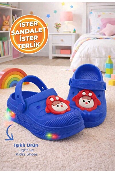 Behtah Kundura Girls Boys Lighted Cross Closed Front Garden Pool Daily Sandal...