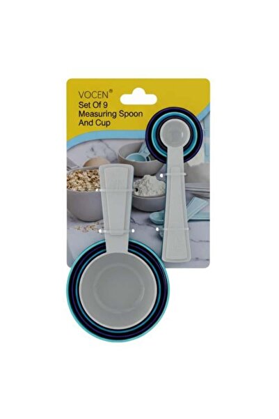 Generic Colored Measuring Spoon Set - 1 Set × 9 Pieces