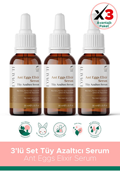 LOYAUTE Ant egg oil hair reduction effective & papaya extract ant eggs elixir...