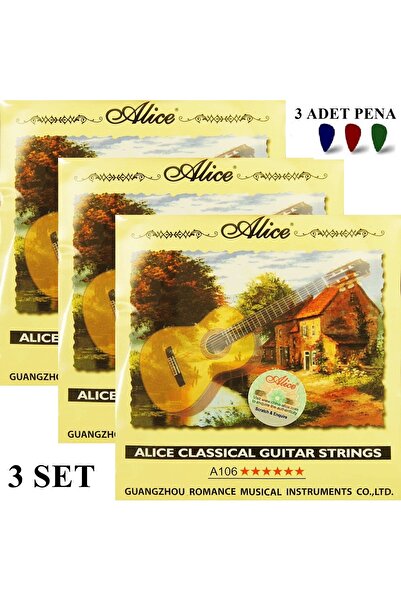 FRANSUA Alice Klasik Gitar Teli Takımı Orijinal Ürün 3 Paket ( 3 Set )