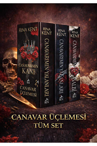 Ren Kitap Canavar Üçlemesi 3 Kitap Set / Rina Kent /