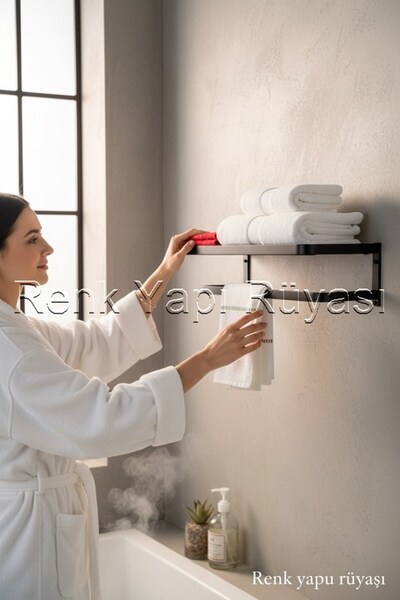 RENK YAPI RÜYASI VİDALI RAFLI OTEL TİPİ PASLANMAZ PİRİNÇ HAVLULUK GENİŞLİK 50...