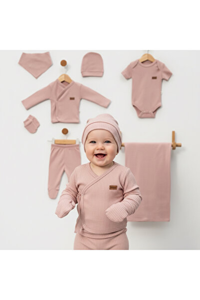 milay's life home collections 100% Cotton 7-Piece Zibin Set for 0-3 Month Bab...