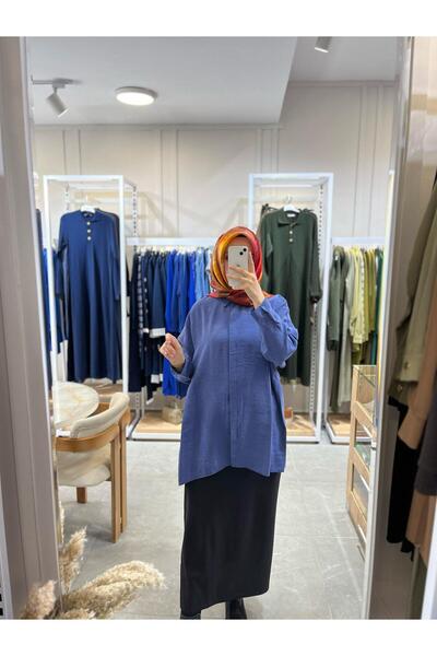 Nuss 3001 Oversize Buttoned Shirt Indigo