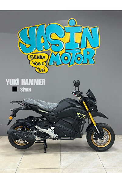 Yuki HAMMER 50 CC/125 CC ÖZEL ÜRETİM KORUMA DEMİRİ SİYAH