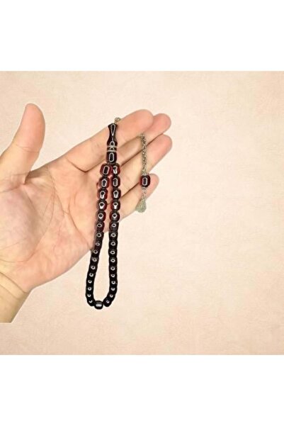 alomran orientals Faturan rosary in a dark brown barrel color
